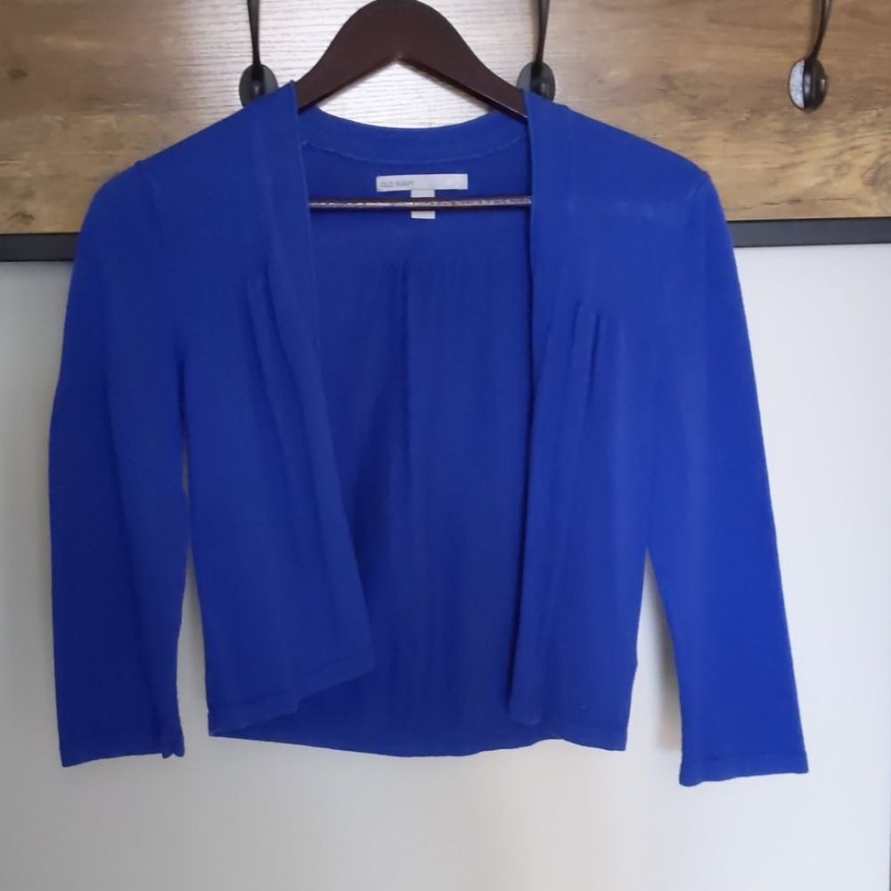 3 for $15 Old Navy Cropped Blue Cardigan